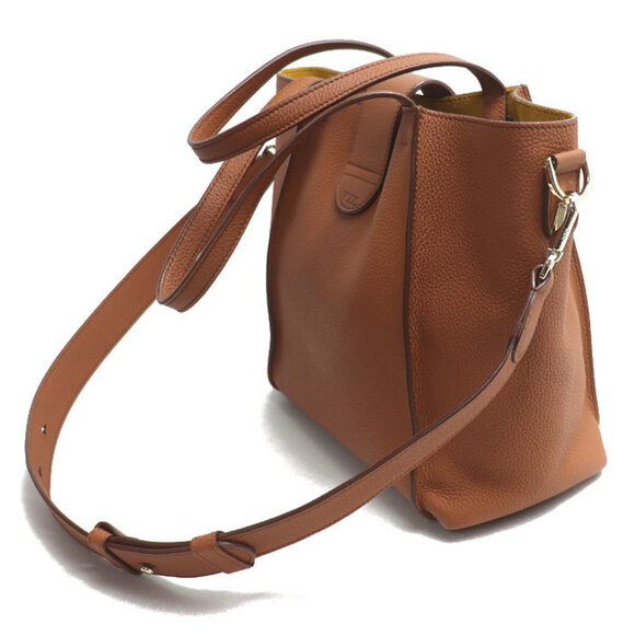 TOD'S T-Ring 2-Way Shoulder Bag, Brown, Women's